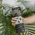 Collingwood Magpies NAIDOC Week 2026 Skinny Tumbler Australian Aboriginal Dot Art Dreamtime Pattern Style