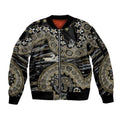 Collingwood Magpies NAIDOC Week 2026 Sleeve Zip Bomber Jacket Australian Aboriginal Dot Art Dreamtime Pattern Style