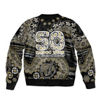 Collingwood Magpies NAIDOC Week 2026 Sleeve Zip Bomber Jacket Australian Aboriginal Dot Art Dreamtime Pattern Style