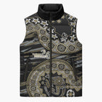Collingwood Magpies NAIDOC Week 2026 Sleeveless Puffer Jacket Australian Aboriginal Dot Art Dreamtime Pattern Style