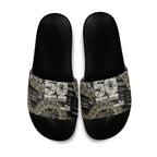 Collingwood Magpies NAIDOC Week 2026 Slide Sandals Australian Aboriginal Dot Art Dreamtime Pattern Style