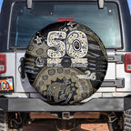 Collingwood Magpies NAIDOC Week 2026 Spare Tire Cover Australian Aboriginal Dot Art Dreamtime Pattern Style