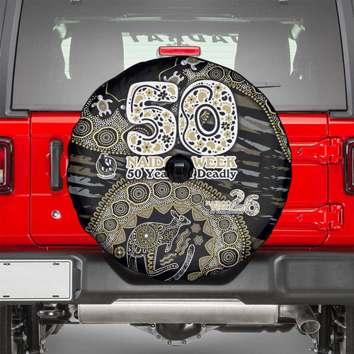 Collingwood Magpies NAIDOC Week 2026 Spare Tire Cover Australian Aboriginal Dot Art Dreamtime Pattern Style