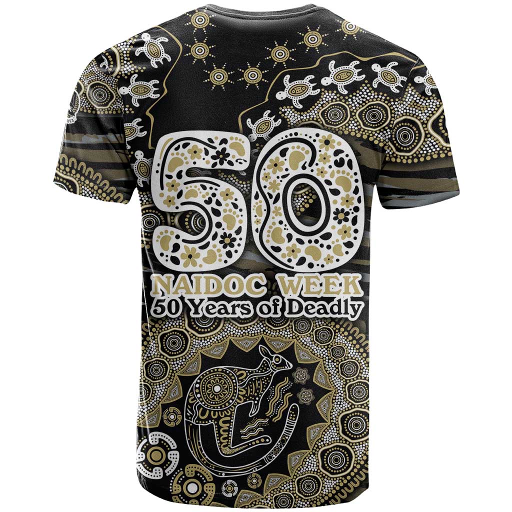 Collingwood Magpies NAIDOC Week 2026 T Shirt Australian Aboriginal Dot Art Dreamtime Pattern Style