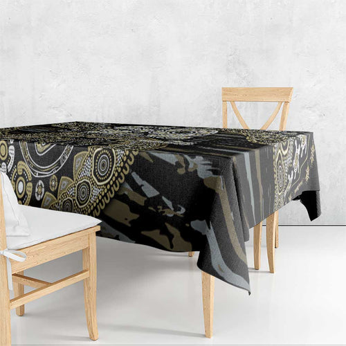 Collingwood Magpies NAIDOC Week 2026 Tablecloth Australian Aboriginal Dot Art Dreamtime Pattern Style