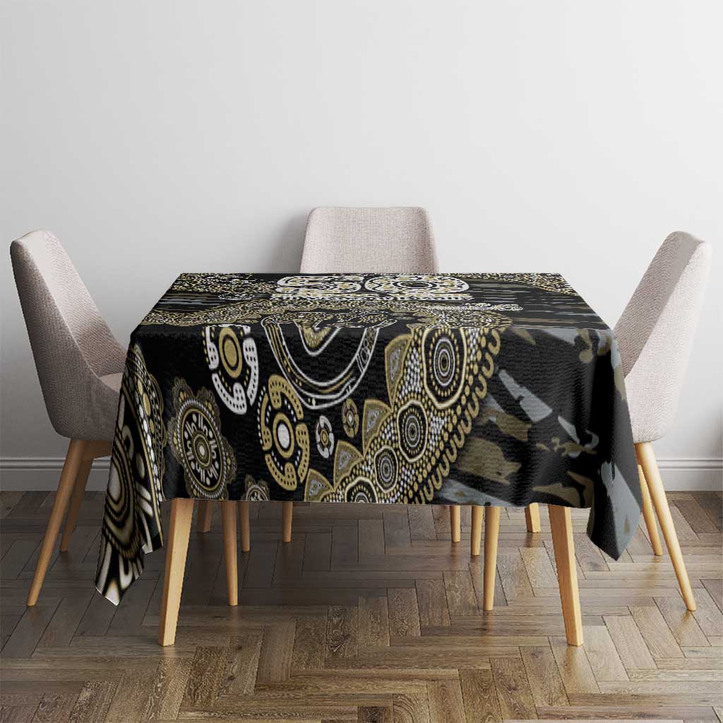 Collingwood Magpies NAIDOC Week 2026 Tablecloth Australian Aboriginal Dot Art Dreamtime Pattern Style