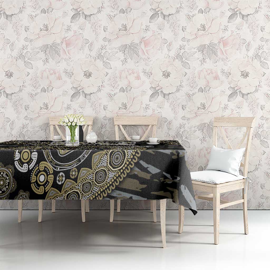 Collingwood Magpies NAIDOC Week 2026 Tablecloth Australian Aboriginal Dot Art Dreamtime Pattern Style