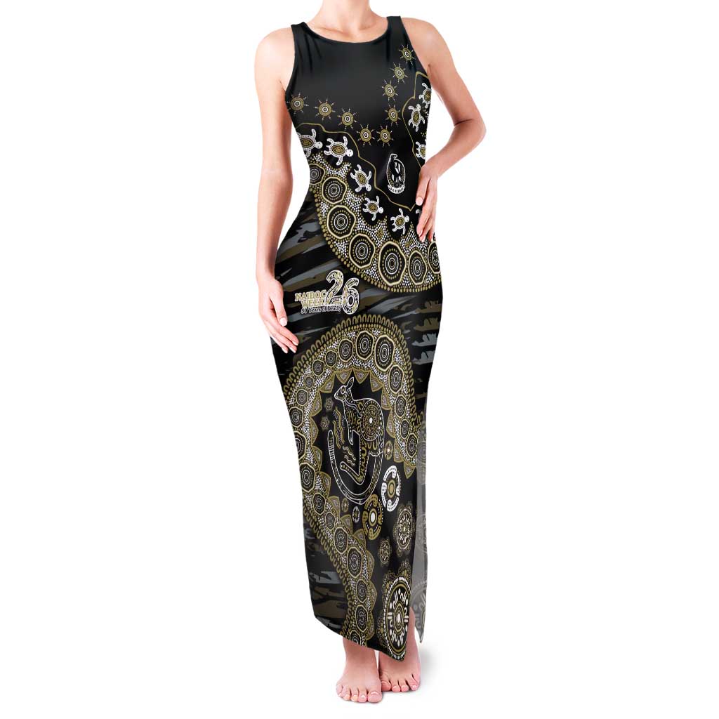 Collingwood Magpies NAIDOC Week 2026 Tank Maxi Dress Australian Aboriginal Dot Art Dreamtime Pattern Style