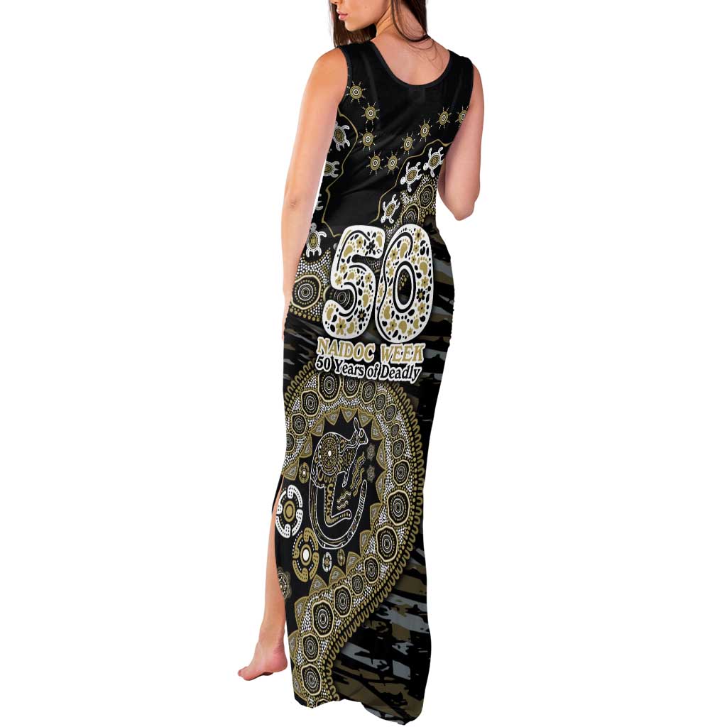 Collingwood Magpies NAIDOC Week 2026 Tank Maxi Dress Australian Aboriginal Dot Art Dreamtime Pattern Style