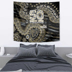 Collingwood Magpies NAIDOC Week 2026 Tapestry Australian Aboriginal Dot Art Dreamtime Pattern Style