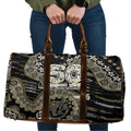 Collingwood Magpies NAIDOC Week 2026 Travel Bag Australian Aboriginal Dot Art Dreamtime Pattern Style