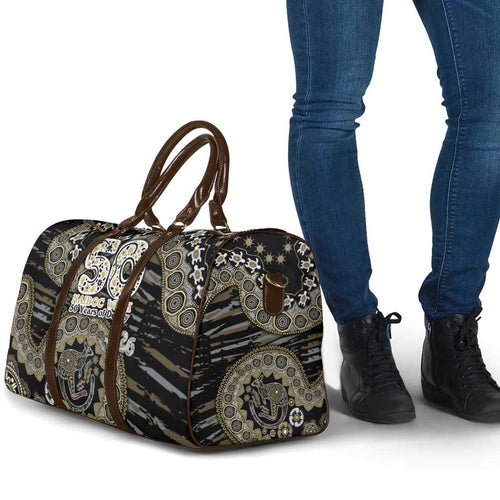 Collingwood Magpies NAIDOC Week 2026 Travel Bag Australian Aboriginal Dot Art Dreamtime Pattern Style