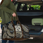 Collingwood Magpies NAIDOC Week 2026 Travel Bag Australian Aboriginal Dot Art Dreamtime Pattern Style