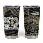 Collingwood Magpies NAIDOC Week 2026 Tumbler Cup Australian Aboriginal Dot Art Dreamtime Pattern Style