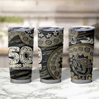 Collingwood Magpies NAIDOC Week 2026 Tumbler Cup Australian Aboriginal Dot Art Dreamtime Pattern Style