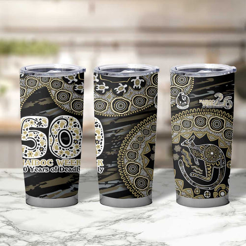 Collingwood Magpies NAIDOC Week 2026 Tumbler Cup Australian Aboriginal Dot Art Dreamtime Pattern Style