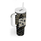 Collingwood Magpies NAIDOC Week 2026 Tumbler With Handle Australian Aboriginal Dot Art Dreamtime Pattern Style