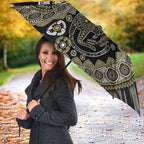 Collingwood Magpies NAIDOC Week 2026 Umbrella Australian Aboriginal Dot Art Dreamtime Pattern Style