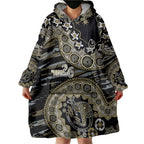Collingwood Magpies NAIDOC Week 2026 Wearable Blanket Hoodie Australian Aboriginal Dot Art Dreamtime Pattern Style