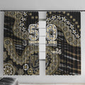 Collingwood Magpies NAIDOC Week 2026 Window Curtain Australian Aboriginal Dot Art Dreamtime Pattern Style