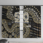 Collingwood Magpies NAIDOC Week 2026 Window Curtain Australian Aboriginal Dot Art Dreamtime Pattern Style