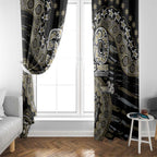Collingwood Magpies NAIDOC Week 2026 Window Curtain Australian Aboriginal Dot Art Dreamtime Pattern Style