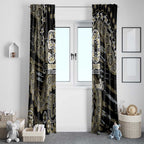 Collingwood Magpies NAIDOC Week 2026 Window Curtain Australian Aboriginal Dot Art Dreamtime Pattern Style