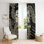 Collingwood Magpies NAIDOC Week 2026 Window Curtain Australian Aboriginal Dot Art Dreamtime Pattern Style