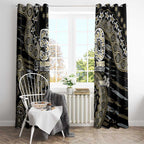 Collingwood Magpies NAIDOC Week 2026 Window Curtain Australian Aboriginal Dot Art Dreamtime Pattern Style