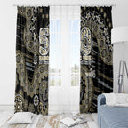 Collingwood Magpies NAIDOC Week 2026 Window Curtain Australian Aboriginal Dot Art Dreamtime Pattern Style