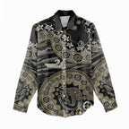 Collingwood Magpies NAIDOC Week 2026 Women Casual Shirt Australian Aboriginal Dot Art Dreamtime Pattern Style