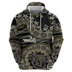 Collingwood Magpies NAIDOC Week 2026 Zip Hoodie Australian Aboriginal Dot Art Dreamtime Pattern Style