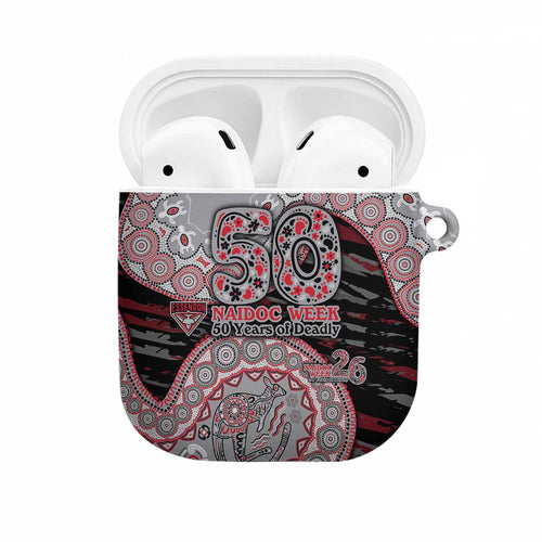 Essendon Bombers NAIDOC Week 2026 AirPods Case Australian Aboriginal Dot Art Dreamtime Pattern Style