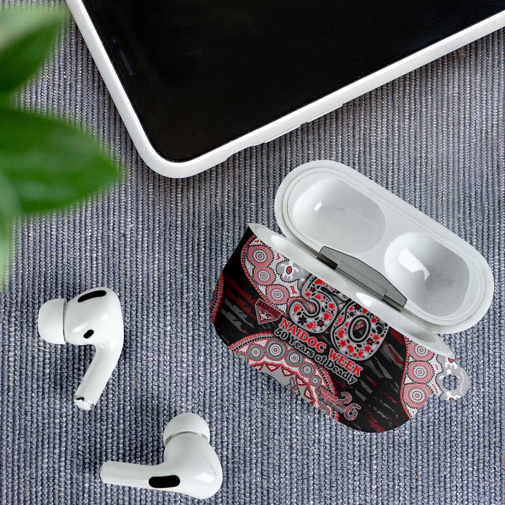 Essendon Bombers NAIDOC Week 2026 AirPods Case Australian Aboriginal Dot Art Dreamtime Pattern Style