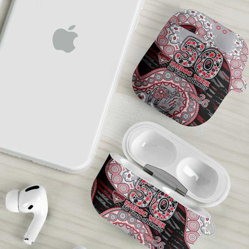 Essendon Bombers NAIDOC Week 2026 AirPods Case Australian Aboriginal Dot Art Dreamtime Pattern Style
