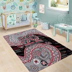 Essendon Bombers NAIDOC Week 2026 Area Rug Australian Aboriginal Dot Art Dreamtime Pattern Style