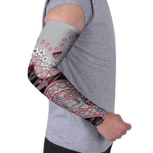 Essendon Bombers NAIDOC Week 2026 Arm Sleeves Australian Aboriginal Dot Art Dreamtime Pattern Style