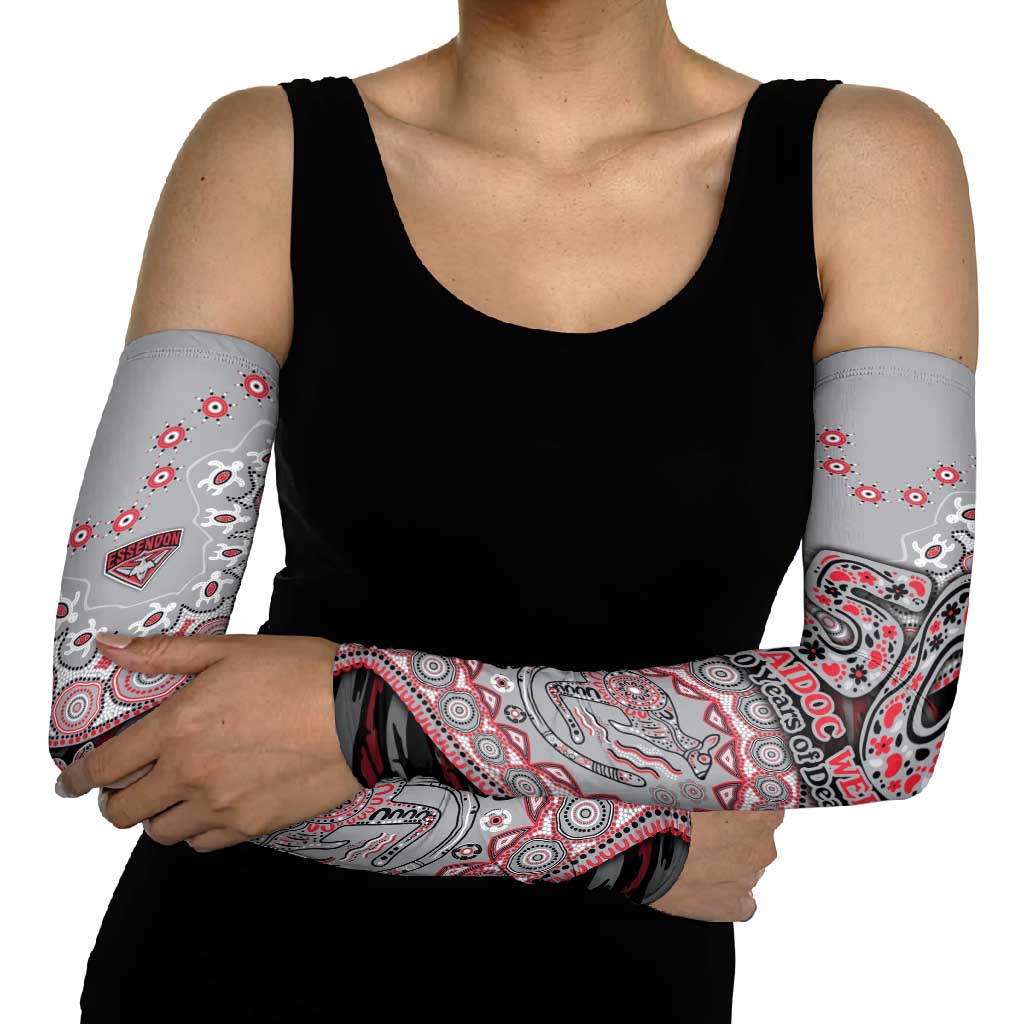 Essendon Bombers NAIDOC Week 2026 Arm Sleeves Australian Aboriginal Dot Art Dreamtime Pattern Style
