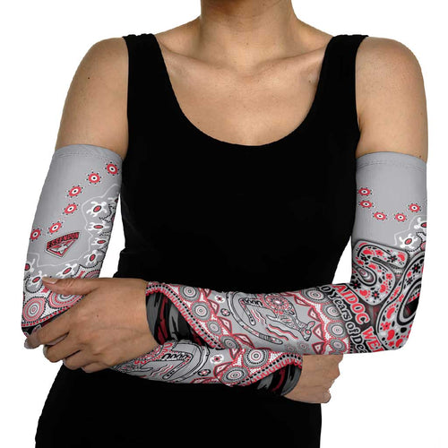 Essendon Bombers NAIDOC Week 2026 Arm Sleeves Australian Aboriginal Dot Art Dreamtime Pattern Style