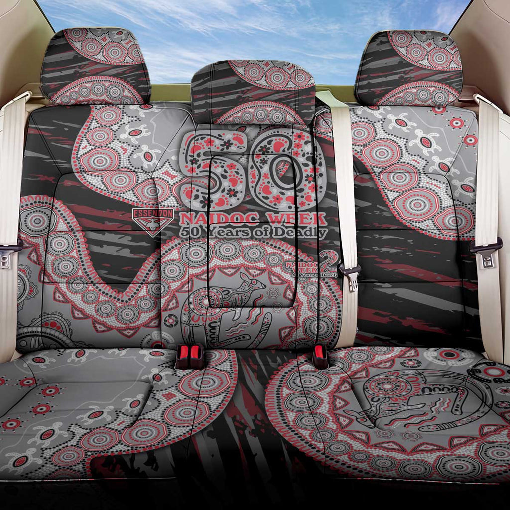 Essendon Bombers NAIDOC Week 2026 Back Car Seat Cover Australian Aboriginal Dot Art Dreamtime Pattern Style