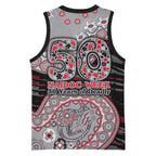 Essendon Bombers NAIDOC Week 2026 Basketball Jersey Australian Aboriginal Dot Art Dreamtime Pattern Style