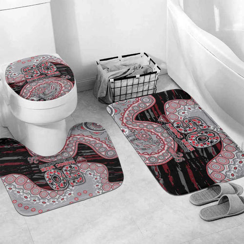 Essendon Bombers NAIDOC Week 2026 Bathroom Set Australian Aboriginal Dot Art Dreamtime Pattern Style