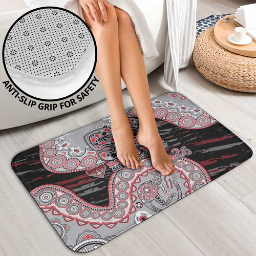Essendon Bombers NAIDOC Week 2026 Bathroom Set Australian Aboriginal Dot Art Dreamtime Pattern Style