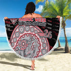Essendon Bombers NAIDOC Week 2026 Beach Blanket Australian Aboriginal Dot Art Dreamtime Pattern Style