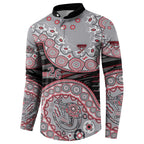 Essendon Bombers NAIDOC Week 2026 Button Sweatshirt Australian Aboriginal Dot Art Dreamtime Pattern Style