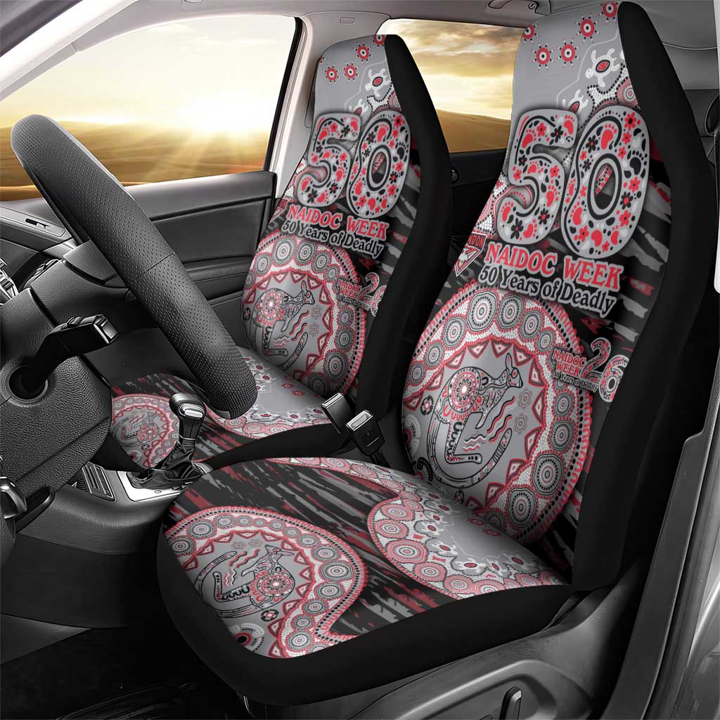 Essendon Bombers NAIDOC Week 2026 Car Seat Cover Australian Aboriginal Dot Art Dreamtime Pattern Style