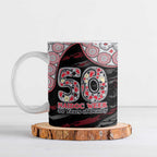 Essendon Bombers NAIDOC Week 2026 Ceramic Mug Australian Aboriginal Dot Art Dreamtime Pattern Style
