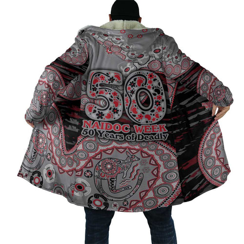 Essendon Bombers NAIDOC Week 2026 Cloak Australian Aboriginal Dot Art Dreamtime Pattern Style
