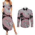 Essendon Bombers NAIDOC Week 2026 Couples Matching Summer Maxi Dress and Long Sleeve Button Shirt Australian Aboriginal Dot Art Dreamtime Pattern Style