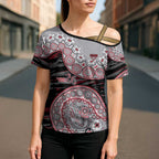 Essendon Bombers NAIDOC Week 2026 Cross Shoulder Shirt Australian Aboriginal Dot Art Dreamtime Pattern Style